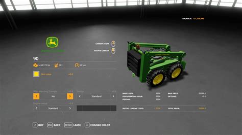 farming simulator 17 skid steer no cage|John Deere 90 no roll.